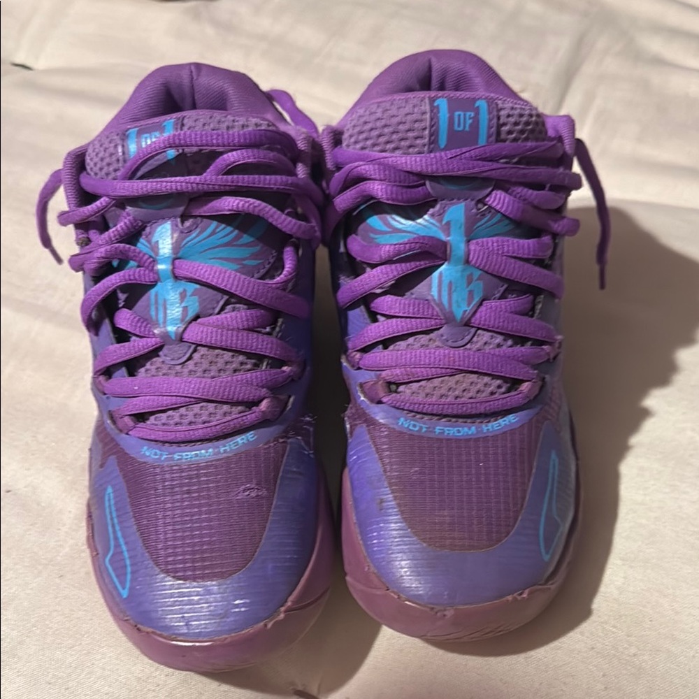 Puma Purple Sneakers with Breathable Upper and Cushioned Sole